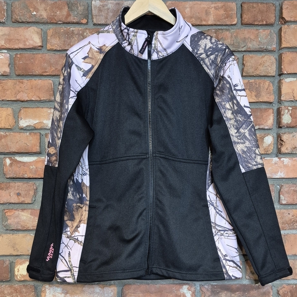 Yukon Gear Softshell Jacket Pink Camo & Anthracite Waterproof Outdoor Coat L